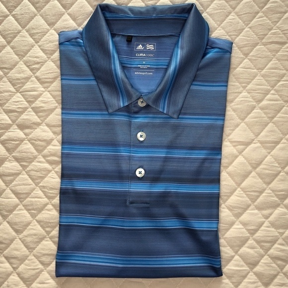 Adidas stripe polo shirt - Picture 1 of 5